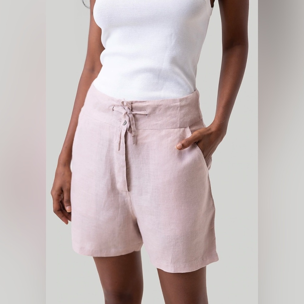NWT Reistor 100% Hemp Everyday Drawstring Shorts Pink Women’s Size Medium Boho